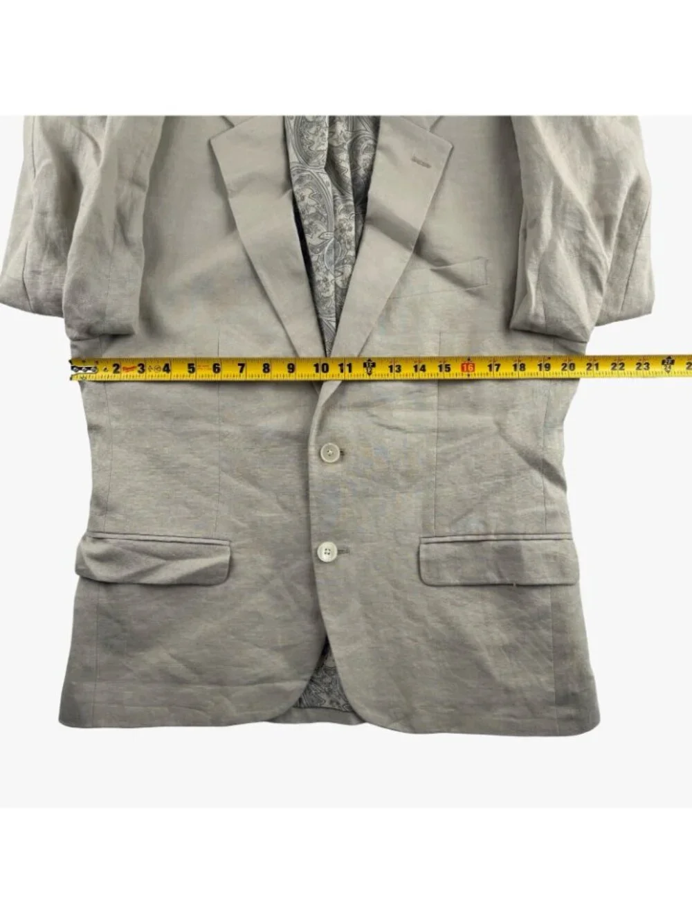 Ralph Lauren Men’s 100% Linen Blazer Jacket Ivory • 40S